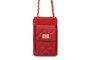 Lucky Bees Bolso Bandolera 305 Rojo de Piel de Polivinilo